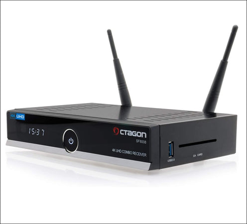 OCTAGON SF8008 4K UHD Combo DVB-S2X+DVB-T2/C Multistream T2MI Wifi Enigma 2