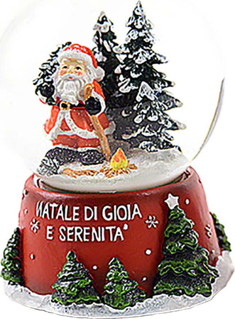 Sfera di cristallo natalizia con Babbo Natale decorazione in resina da 14 cm Casa e cucina/Decorazioni per interni/Addobbi e decorazioni per ricorrenze/Decorazioni natalizie/Neve artificiale MagiediNatale.it - Altamura, Commerciovirtuoso.it