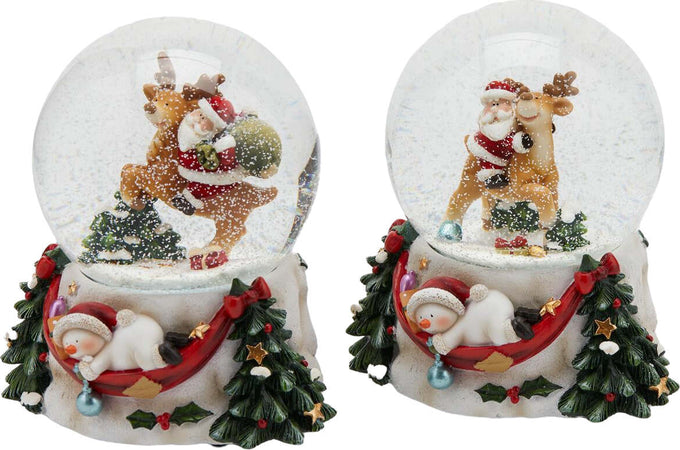 Sfera di cristallo natalizia con Babbo Natale decorazione per interno ad acqua da 10 cm Casa e cucina/Decorazioni per interni/Addobbi e decorazioni per ricorrenze/Decorazioni natalizie/Neve artificiale MagiediNatale.it - Altamura, Commerciovirtuoso.it