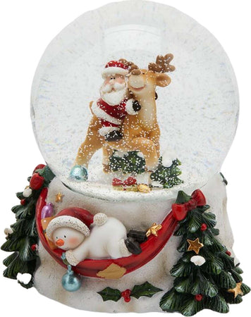 Sfera di cristallo natalizia con Babbo Natale decorazione per interno ad acqua da 10 cm Casa e cucina/Decorazioni per interni/Addobbi e decorazioni per ricorrenze/Decorazioni natalizie/Neve artificiale MagiediNatale.it - Altamura, Commerciovirtuoso.it