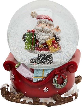 Sfera di cristallo natalizia con Babbo Natale decorazione per interno ad acqua da 10 cm Casa e cucina/Decorazioni per interni/Addobbi e decorazioni per ricorrenze/Decorazioni natalizie/Neve artificiale MagiediNatale.it - Altamura, Commerciovirtuoso.it