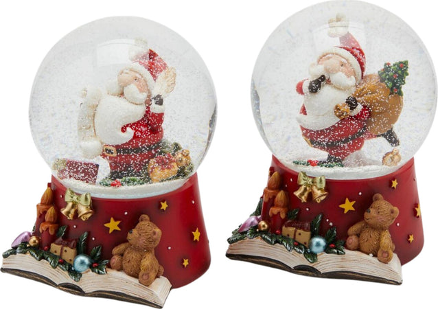 Sfera di vetro con acqua, carillon natalizio con Babbo Natale da Ø 10 x h 15 cm Casa e cucina/Decorazioni per interni/Addobbi e decorazioni per ricorrenze/Decorazioni natalizie/Neve artificiale MagiediNatale.it - Altamura, Commerciovirtuoso.it