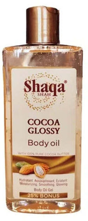 SHAQA SHAH COCOA GLOSSY BODY OIL 250ML PER PELLI