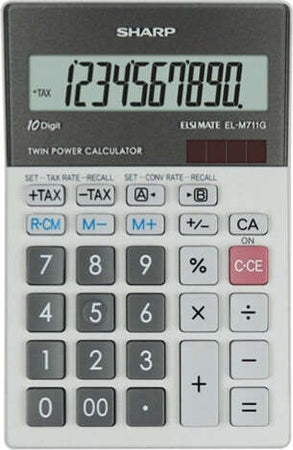 Sharp - calcolatrice - da tavolo ELM711ggy 10cifre Cancelleria e prodotti per ufficio/Elettronica per ufficio/Calcolatrici/Grafiche Eurocartuccia - Pavullo, Commerciovirtuoso.it