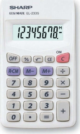 Sharp - Calcolatrice - tascabile - EL233SB Cancelleria e prodotti per ufficio/Elettronica per ufficio/Calcolatrici/Semplici Eurocartuccia - Pavullo, Commerciovirtuoso.it