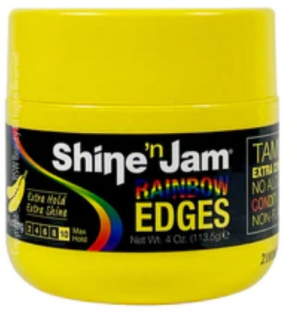 Shine 'n Jam Rainbow Edges Banana Pudding Gel Idratante per Capelli Afro 113,5 G