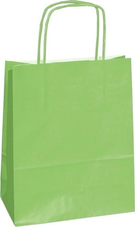 Shopper in carta - maniglie cordino - 14 x 9 x 20cm - verde mela - conf. 25 sacchetti Casa e cucina/Hobby creativi/Articoli per confezioni regalo/Sacchetti da regalo Eurocartuccia - Pavullo, Commerciovirtuoso.it
