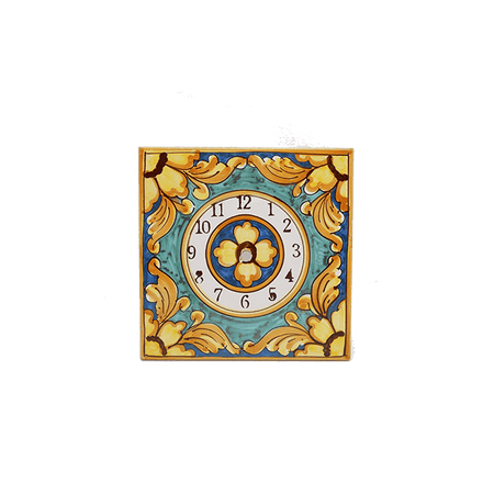 Orologio Da Parete in Piastrella Siciliana - It's Time To Go