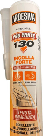 Silicone-acrilico-bianco-verniciabile-per-incollaggio-di-profili-con-presa-forte