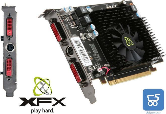 SK Scheda Video 1GB XFX Radeon HD 4670 DirectX 10.1 HD-467X-ZDF2 1GB 128-Bit DDR2 PCI Express 2.0 x16 HDCP Ready