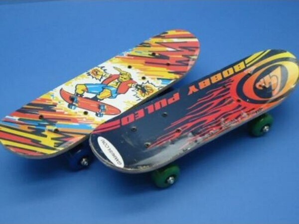 Skateboard-Skate-In-Legno-Varie-Fantasie-Colorato-Bambini-Ragazzi-71cm