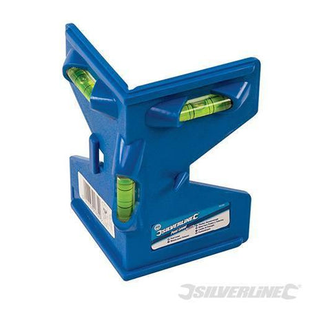 Livella angolare a 3 bolle 135 mm per pali di recinzioni Prezzo Silverline Silverline