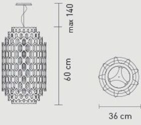 Slamp Chantal Small Lampada a Sospensione
