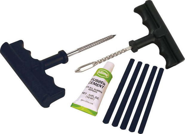 Slime 20464 Kit di Riparazione con Otturatore per Pneumatici, Riparare Forature, per Auto, Motociclette, Rimorchi, Veicoli Fuoristrada, Carriole, Tosatrici, Set 8 Pezzi Kit riparazione manuale (8 pezzi) Non solo alimenti - Albano Laziale, Commerciovirtuoso.it
