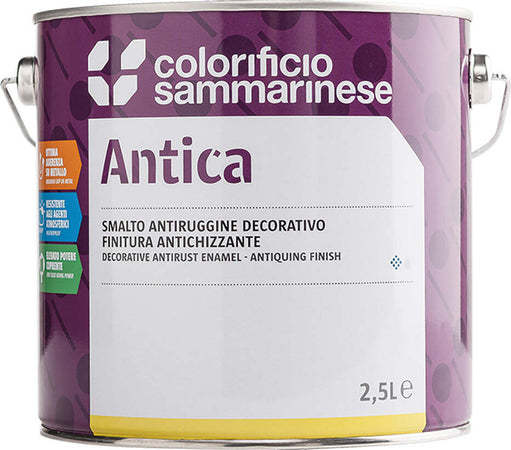SMALTO-ANTIRUGGINE-'ANTICA'-Lt.-0,750-grana-fine---grafite-Colorificio-Sammarinese