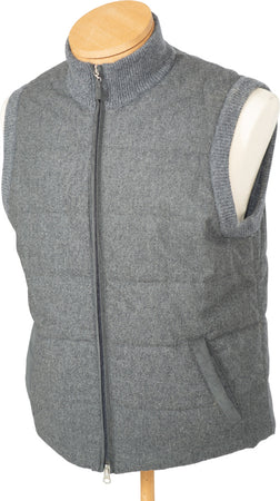 Smanicato uomo in lana - Gilet - Gran Sasso - colore grigio
