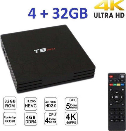 Smart-Tv-Box-T9-Pro-Android-7.1.2-4gb-Ram-32gb-4k-Iptv-Gpu-5-Core-Quad-Wifi
