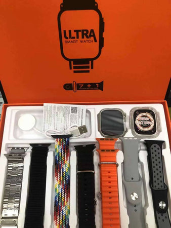 Smart Watch Ultra 7 In 1 Cinturino Ultra 9 49mm Series 8 Smartwatch Uomo Ultra Con Effettua/risponde Chiamate, Fitness Tracker Con Cardiofrequenzimetro/sonno, 120+ Sportivo, Conservazione Della Musica,600 Mah,orologio Militare Compatibile Con Android Ios Elettronica/Cellulari e accessori/Smartwatch TradeKard - Acerra, Commerciovirtuoso.it