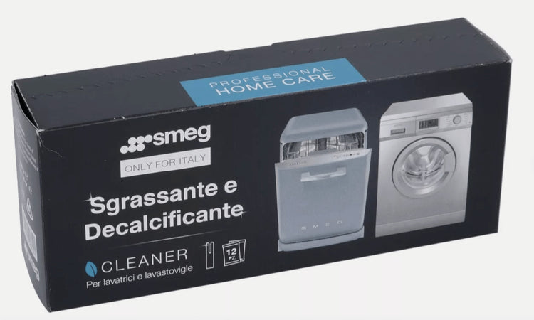Smeg Cleaner Sgrassante Decalcificante Polvere Lavatrici Lavastoviglie 12Bustine