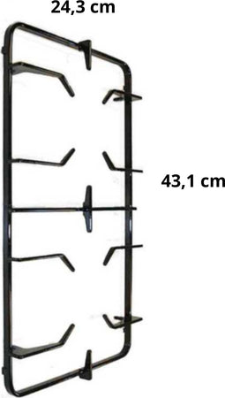 SMEG GRIGLIA 2 FUOCHI NERA LUCIDA CUCINA GAS PIANO COTTURA 43,1 X 24,3 CM Casa e cucina/Grandi elettrodomestici/Accessori e parti di ricambio/Ricambi e accessori per piani cottura/Griglie per piani cottura Rossi Ricambi - Venetico Marina, Commerciovirtuoso.it