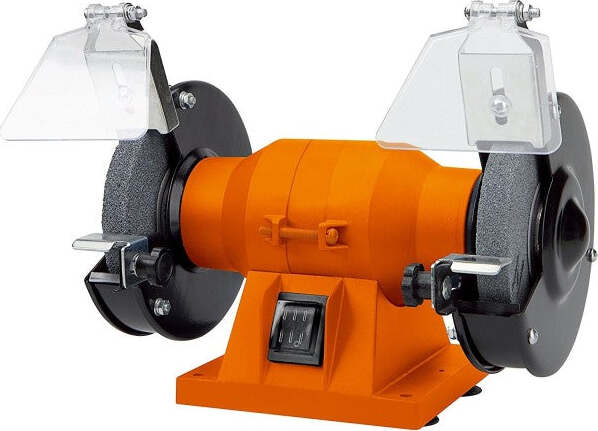 Smerigliatrice-Mola-Da-Banco-200w-2-Dischi-2-Pietre-125mm-Professionale-H1205