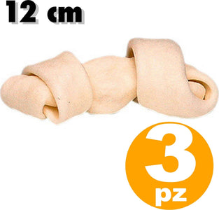 SNACK PER CANE 3 PEZZI A FORMA DI OSSO BIANCO CON NODO SET SPUNTINO Trade Shop italia - Napoli, Commerciovirtuoso.it
