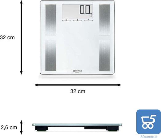 Soehnle Shape Sense Connect 100 bilancia digitale per persone con Bluetooth EX DEMO