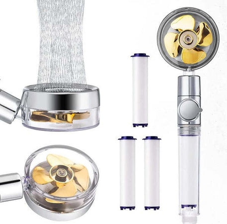 Soffione-Doccetta-Doccia-Con-Elica-Turbo-Vortice-Vortex-Water-Saving-Easy-Clean