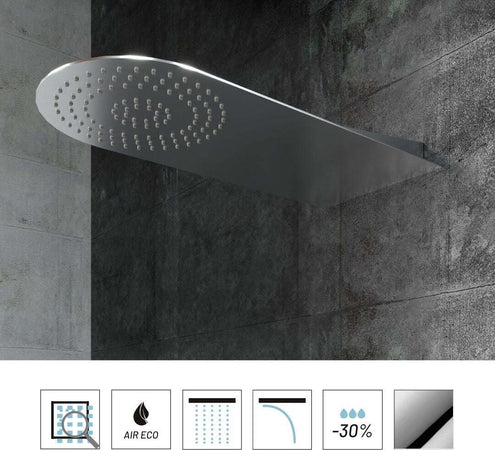 Soffione Doccia A Parete Acciaio Inox Punta Tonda Fai da te/Attrezzature per cucine e bagni/Attrezzature per bagni/Docce e componenti doccia/Filtri supporti e soffioni doccia/Docce fisse Ogomondo - Martina Franca, Commerciovirtuoso.it