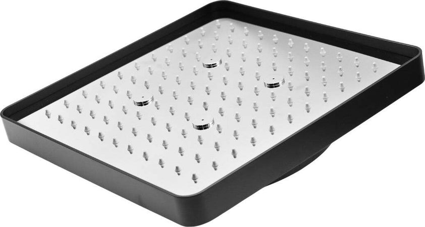 Soffione-doccia-ad-Incasso-Nero-Opaco-Quadrato-cm-30x30-Centimetri-a-Pioggia