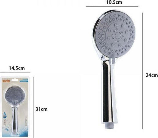 Soffione-Doccia-Doccetta-Multigetto-Doccino-Rotondo-Moderno-10.5-X-24-Cm-59563