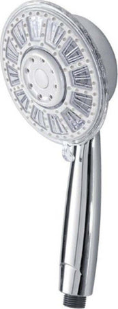 Soffione-Doccia-In-Abs-Cromato-Doccetta-Multifunzione-A-Led-Per-Doccia