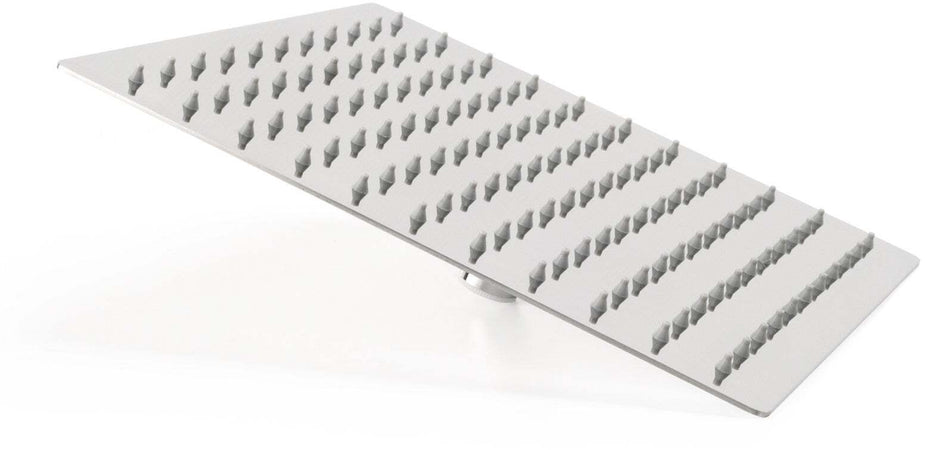 Soffione doccia quadrato 30 x 30 in acciaio cromato anticalcare