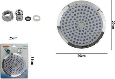 Soffione Doccia Rotondo 20 Cm Ugelli Fori Attacchi Bagno Miscelatore 69286 Casa, arredamento e bricolage > Accessori Bagno > Soffioni Doccia Trade Shop italia - Napoli, Commerciovirtuoso.it