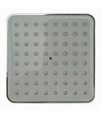 Soffione Per Doccia Quadrato 10 Cm Ugelli Fori Bagno Miscelatore Attacchi 69282