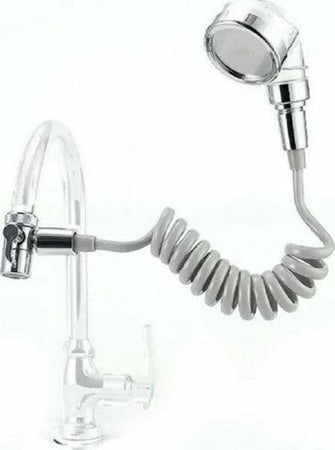 Soffione-Telefono-Doccia-Per-Rubinetto-Bagno-Cucina-Con-Spirale-Elastica-Q-hs1