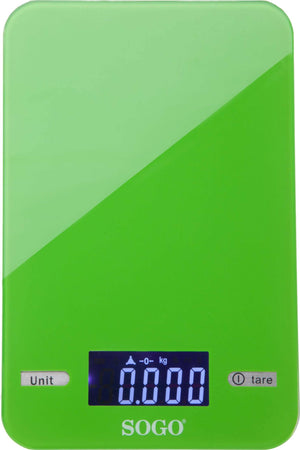 SOGO BILANCIA da cucina elettronica vetro temperato verde Casa e cucina/Elettrodomestici per la cucina/Bilance SellUp - Bassano del Grappa, Commerciovirtuoso.it