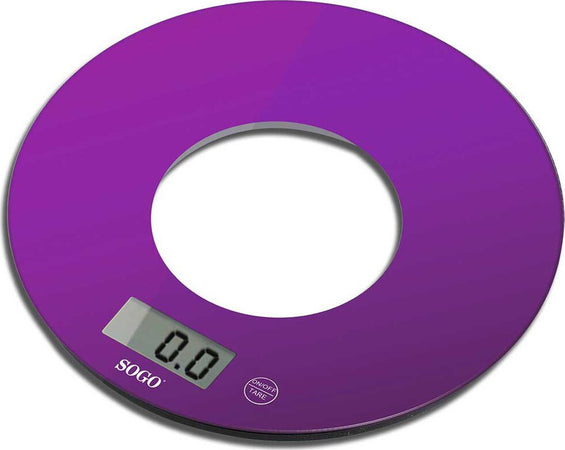 SOGO Bilancia elettronica in vetro colorato viola da cucina Casa e cucina/Elettrodomestici per la cucina/Bilance SellUp - Bassano del Grappa, Commerciovirtuoso.it