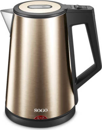 Sogo Bollitore a Tre Strati Acciaio Inox Oro / 1830 W / 1.7 L / Autospegnimento Casa e cucina/Elettrodomestici per la cucina/Bollitori e erogatori d'acqua calda/Bollitori SellUp - Bassano del Grappa, Commerciovirtuoso.it