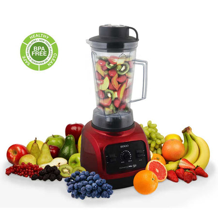 SOGO Miscelatore professionale per cocktail e cibo  1800W / 2L / 3200 RPM