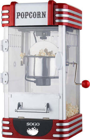 Sogo Macchina per Popcorn Retrò 310 W / 8 Tazze / 750ml Rossa Casa e cucina/Elettrodomestici per la cucina/Elettrodomestici speciali/Macchine per Pop-corn SellUp - Bassano del Grappa, Commerciovirtuoso.it