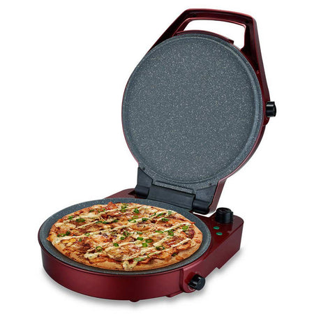 SOGO Forno per pizza e barbecue padella elettrica 1800W / 2 in 1 / 30cm / timer 60min /