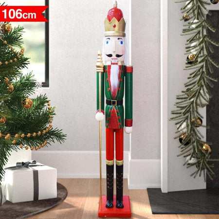 Soldato-Schiaccianoci-Di-Natale-In-Legno-Altezza-106cm-Decorazioni-Natalizie