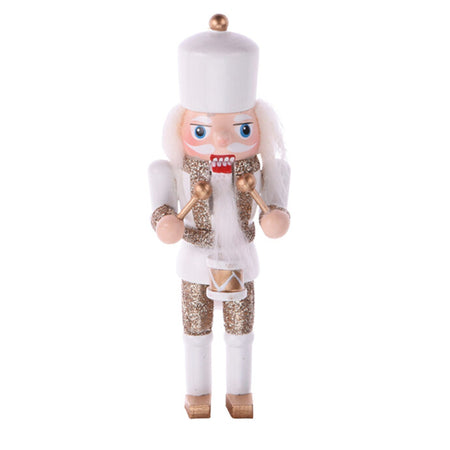 Schiaccianoci pensili per Albero di Natale in legno per decorazioni natalizie set da 3