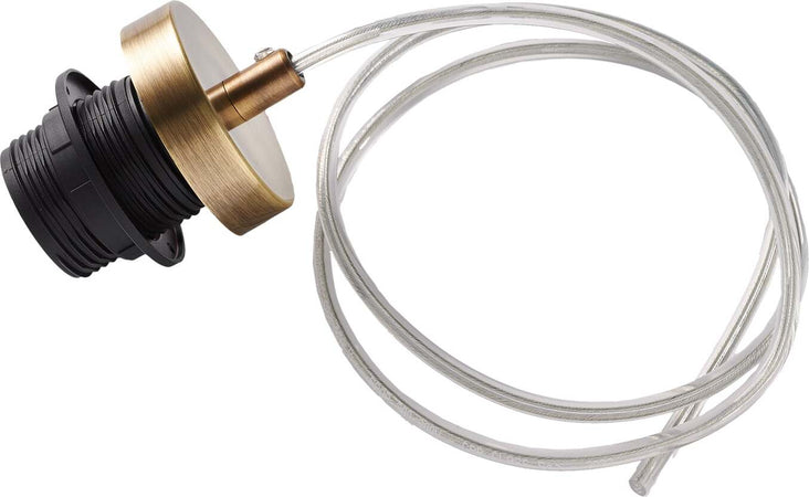 Solo-Montatura-In-Ferro-Bronzo-Spazzolato-E-Cavo-Elettrico