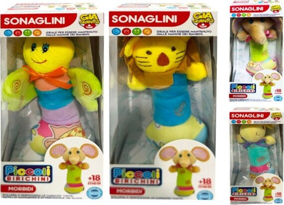 Sonaglini-Morbidi-E-Soffici-Colorati-Giocattolo-Per-Neonati-Prima-Infanzia-18+