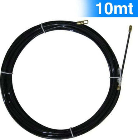 Sonda-Passacavi-Elettricista-10mt-Tiracavi-Tirafili-Cavi-Elettrici-4mm-Nero