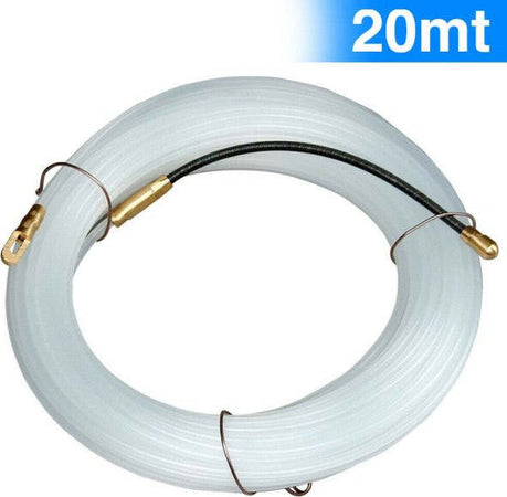Sonda-Passacavi-Elettricista-20mt-Tiracavi-Tirafili-Cavi-Elettrici-3mm-Bianco