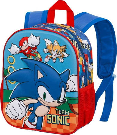 Sonic-Team-Zaino-Scuola-3D-Piccolo-BLU-scuola-materna-asilo-SONIC-TEAM