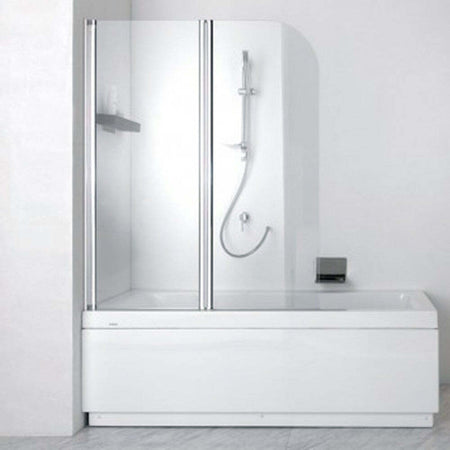 Sopravasca-2-ante-ripiegabili-114-cm-Trasparente-5mm-Flat-Tamanaco